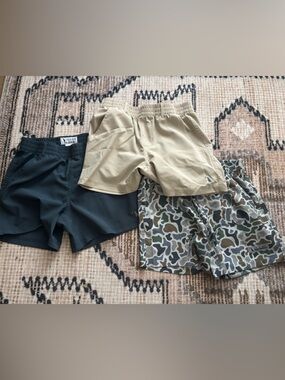 Three-Pack Local Boy Volley Shorts - Navy, Khaki & Camouflage